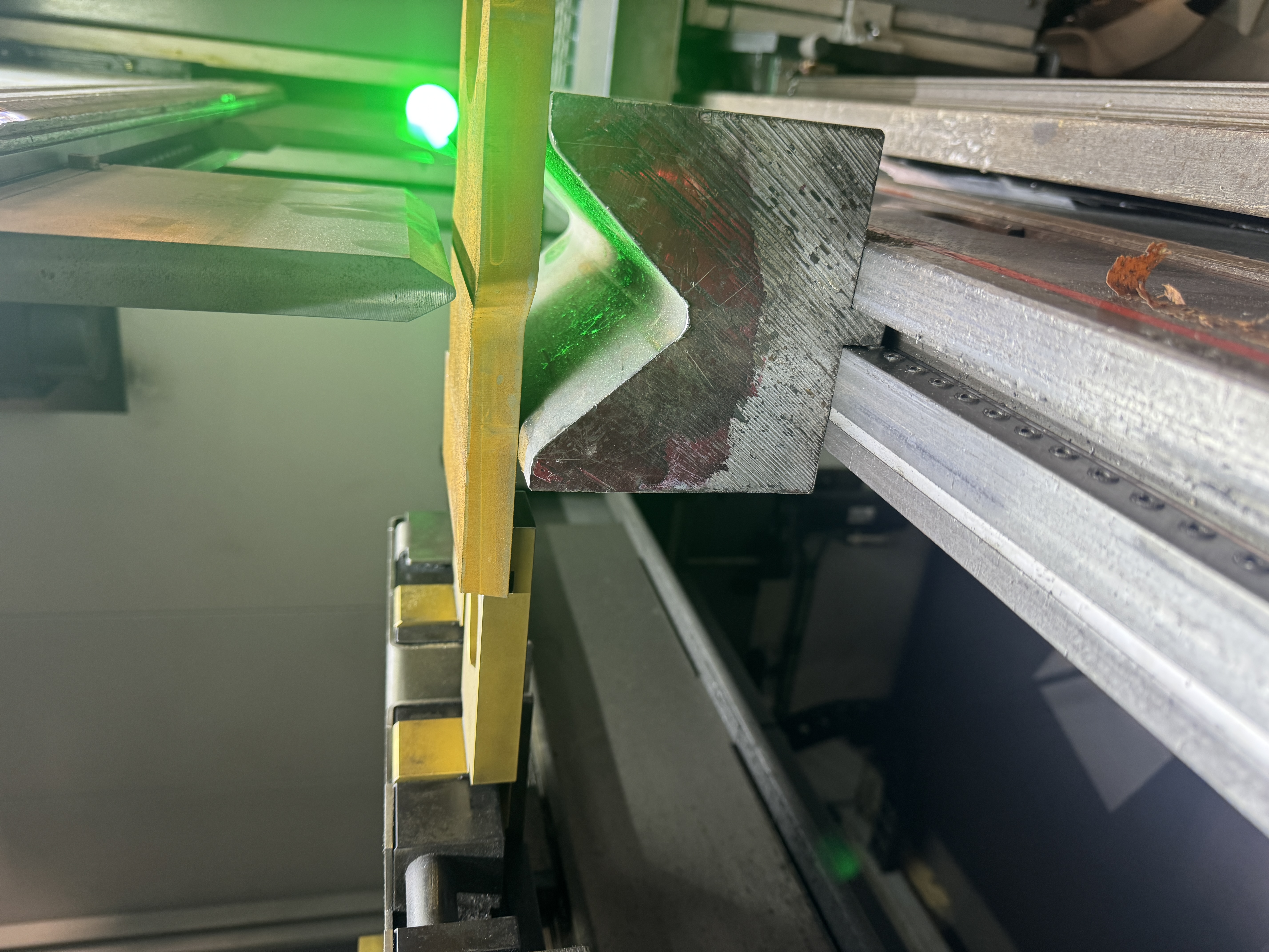 Bystronic press brake forming metal